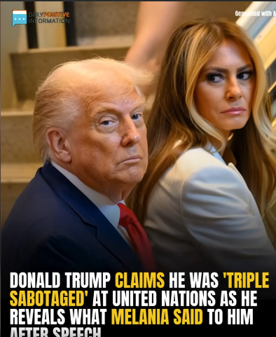Donald Trump Claims ‘Triple Sabotage’ at UN — Shares Melania’s Private Words After Speech