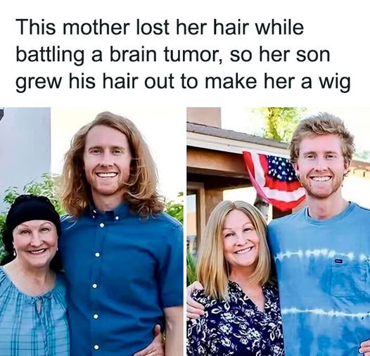 When Love Grows: Son Turns His Hair Into Wig for Mom Battling Brain Tumor