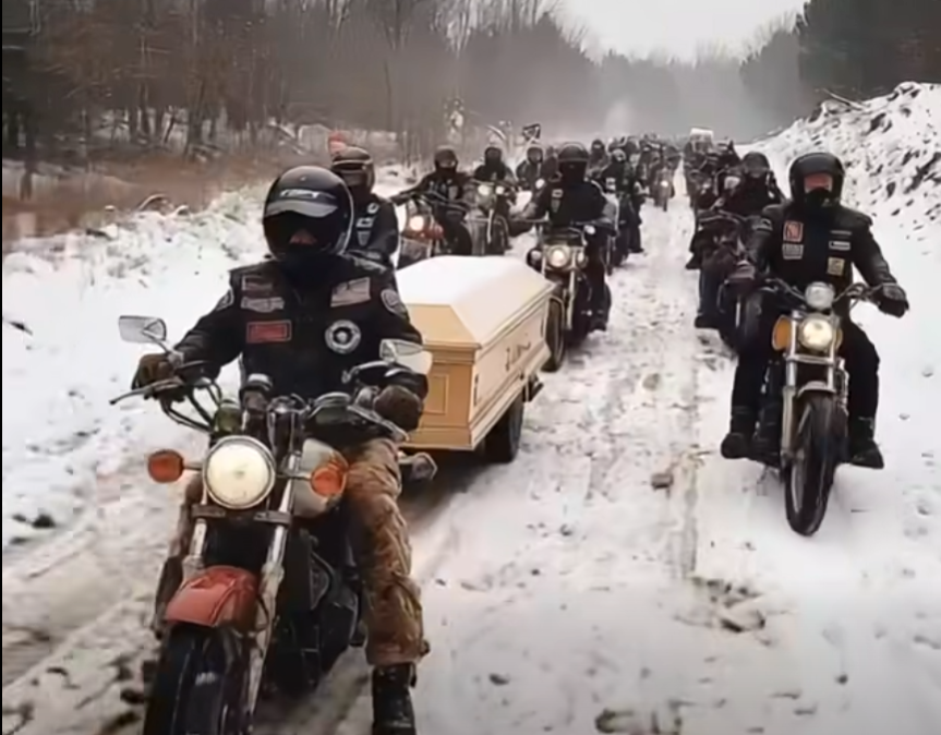 Bikers Brave Blizzard to Bring Fallen Marine Home