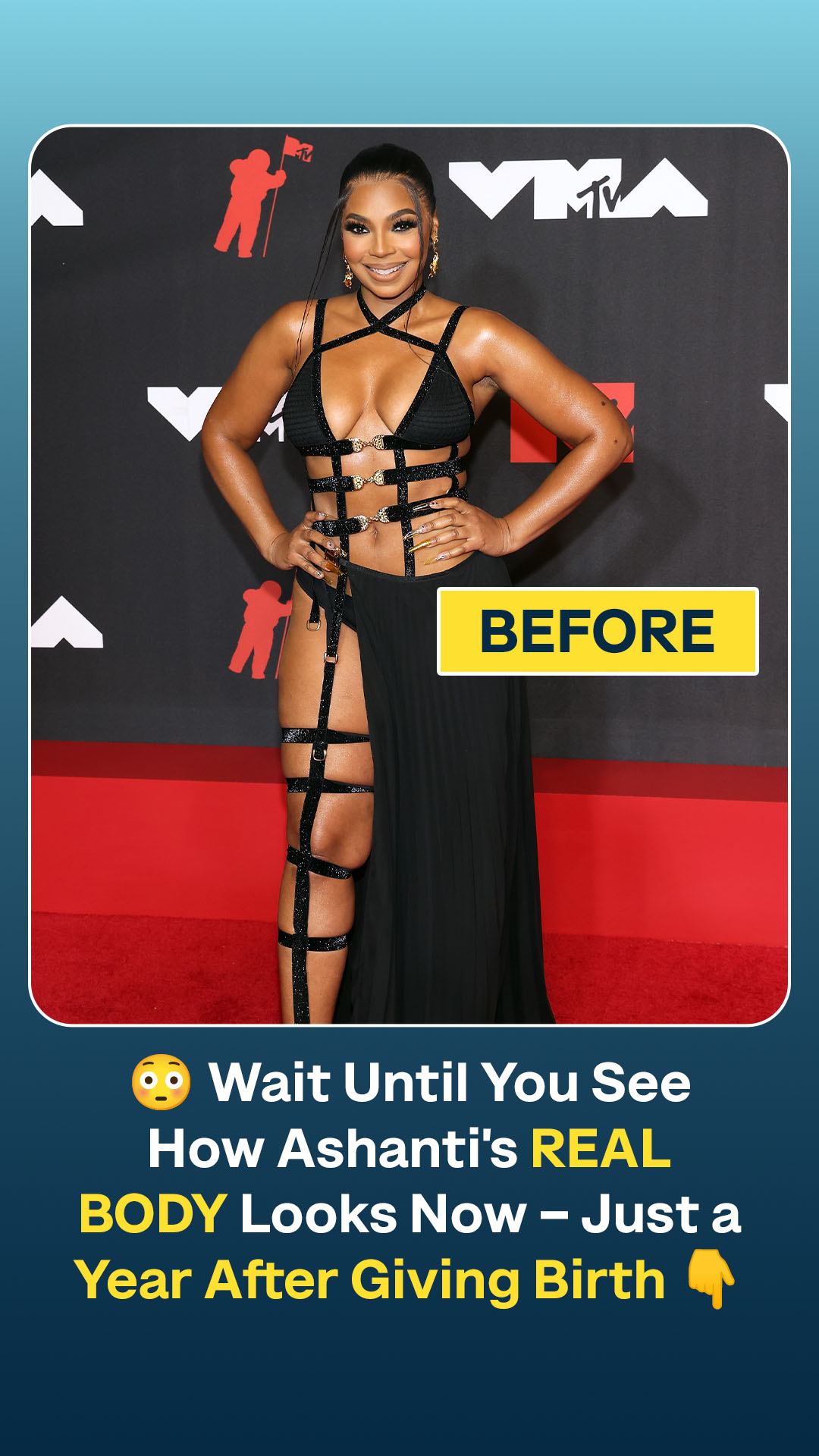 Singer Ashanti, 45, Shows Off Her Natural Body After Giving Birth to Her Son Last Year