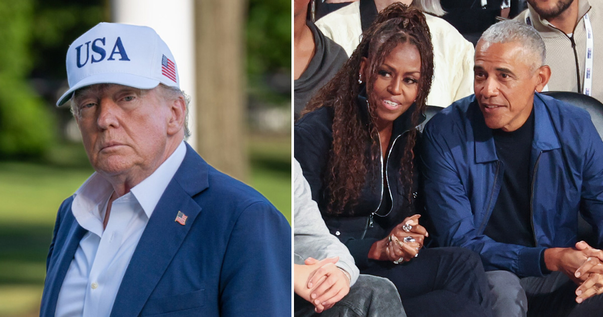 Trump Faces Backlash Over New Edited Image of Obamas