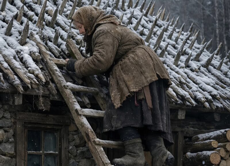 Woman's Strange Roof Project Leaves Neighbors Shocked When Winter Arrives