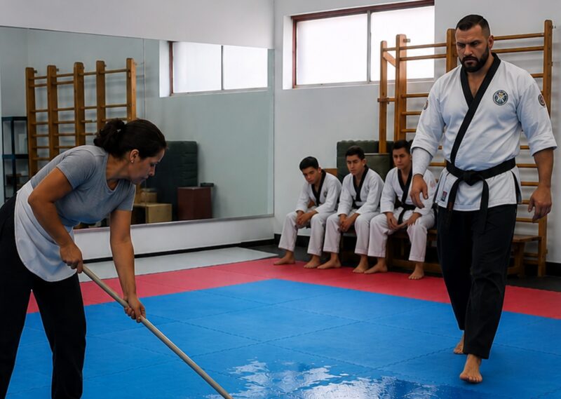 Karate Coach Humiliated Janitor In Front Of Students — Then She Revealed Her True Identity