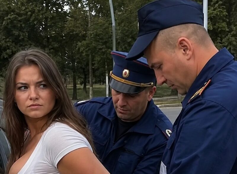 Young Woman's Mysterious Request Leaves Police Officers Stunned During Traffic Stop