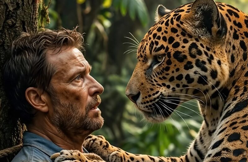 Jaguar Frees Man Left Tied to a Tree by Poachers in the Jungle